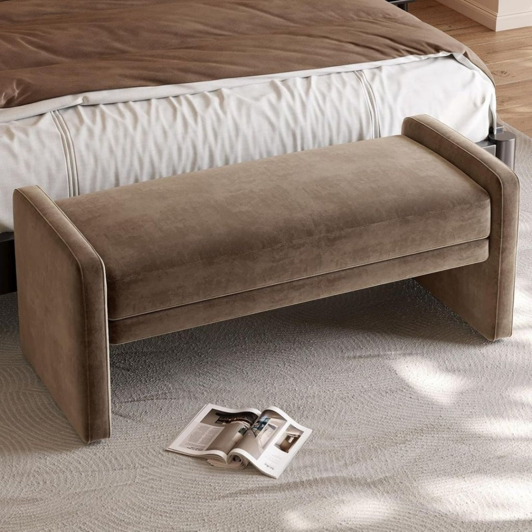 Banc en MDF, Finition Gris
