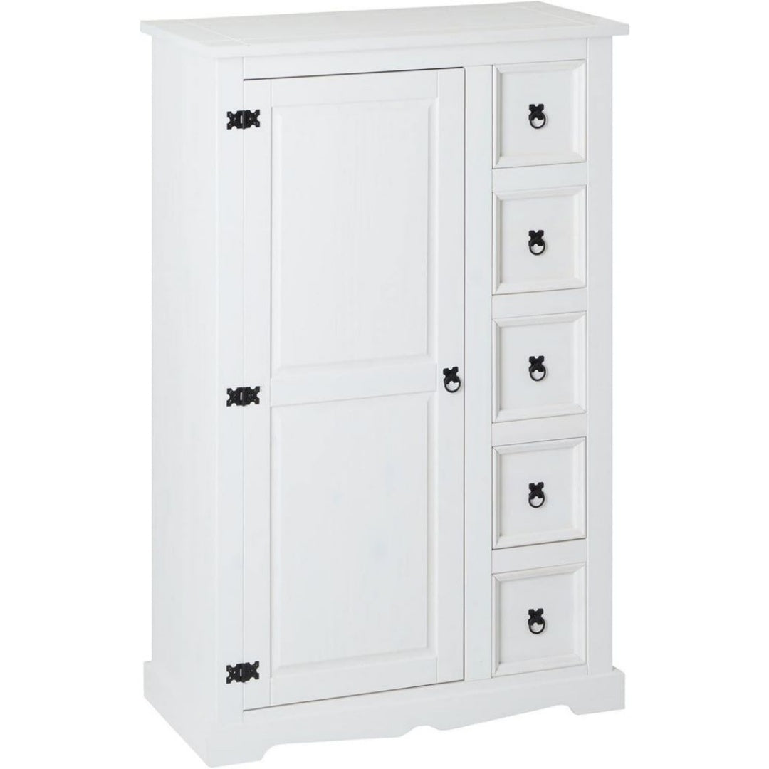 Table en Bois de Pin, Finition Blanc