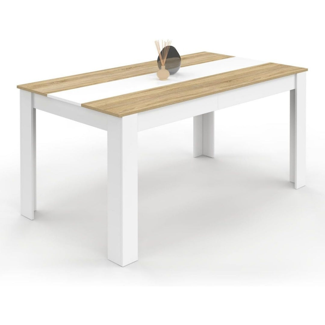 Table a Manger en Panneau de Particules de Couleur Blanc