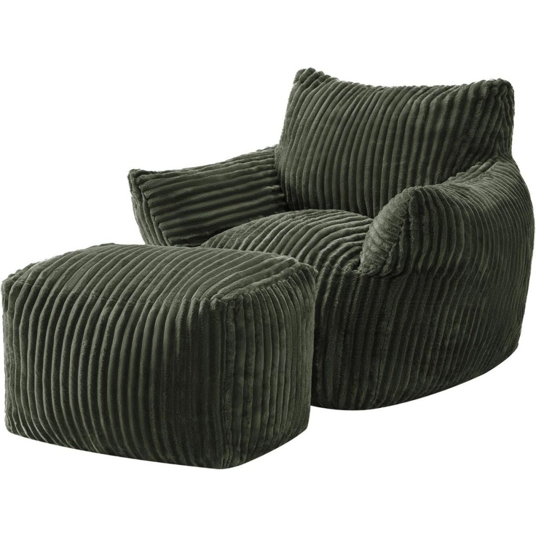 Fauteuil de Relaxation Inclinable en Velours, Finition Blanc