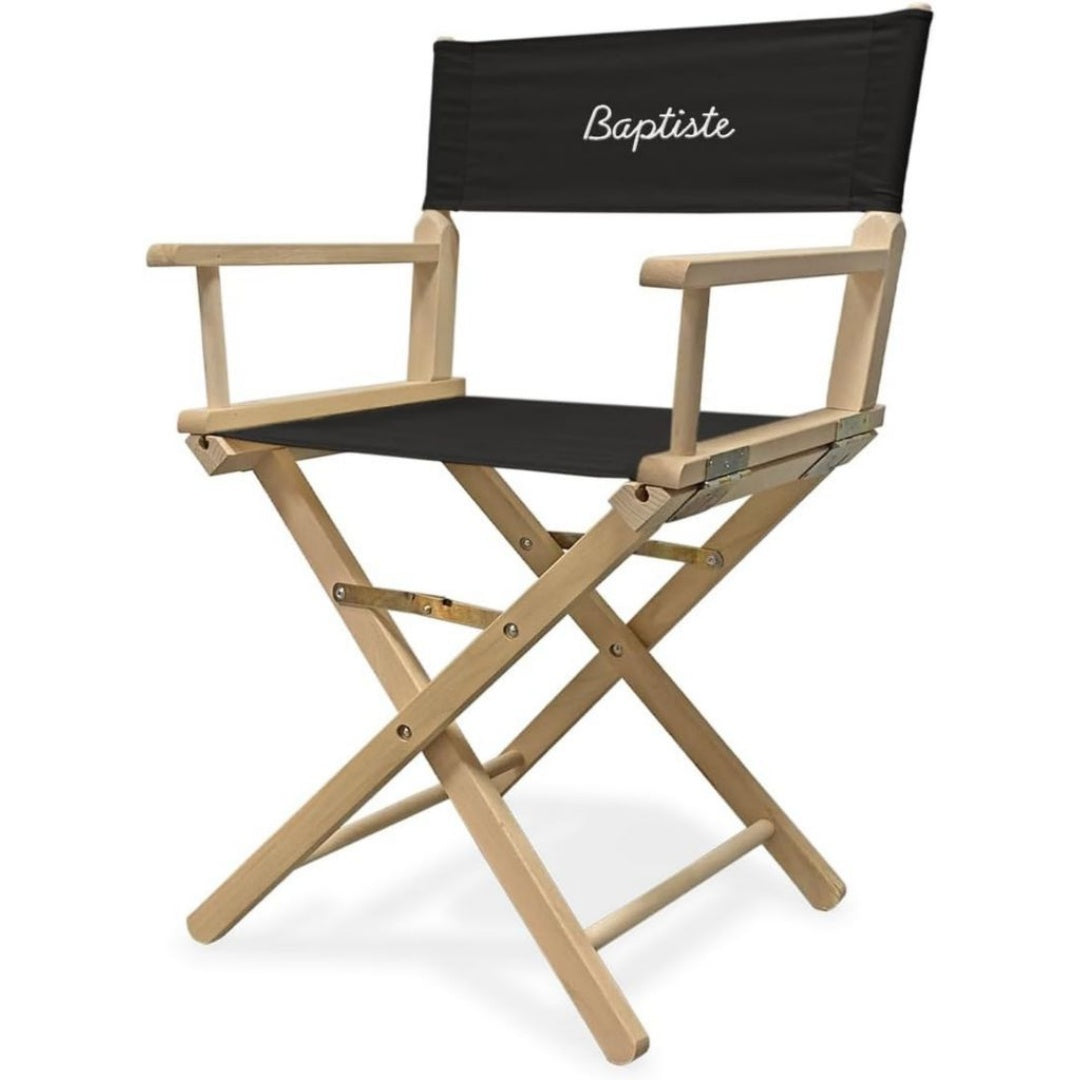 Fauteuil en Bois de Hetre, Finition Noir