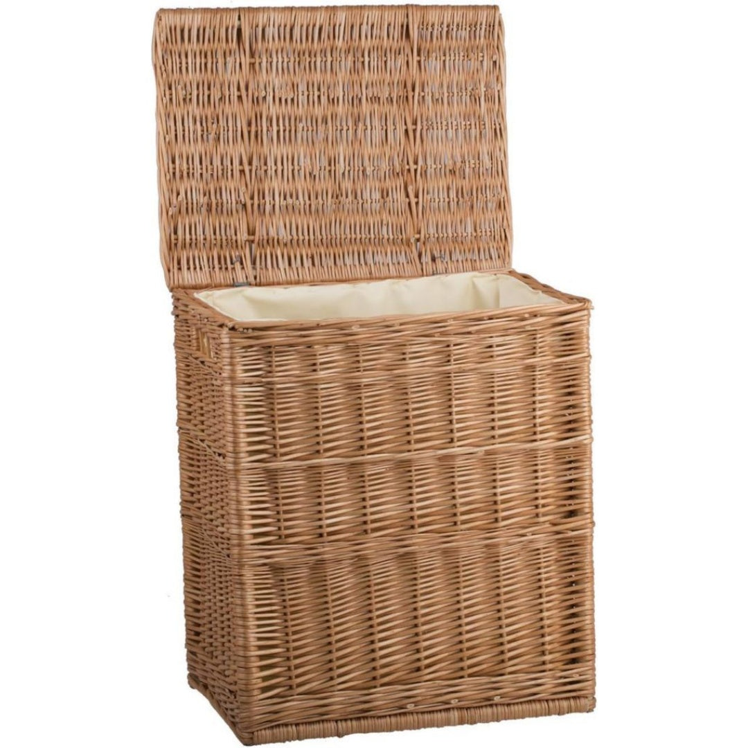 elegant, pratique et joli panier a linge en osier Il est fabrique a la main - Coffre de Rangement Naturel en Osier