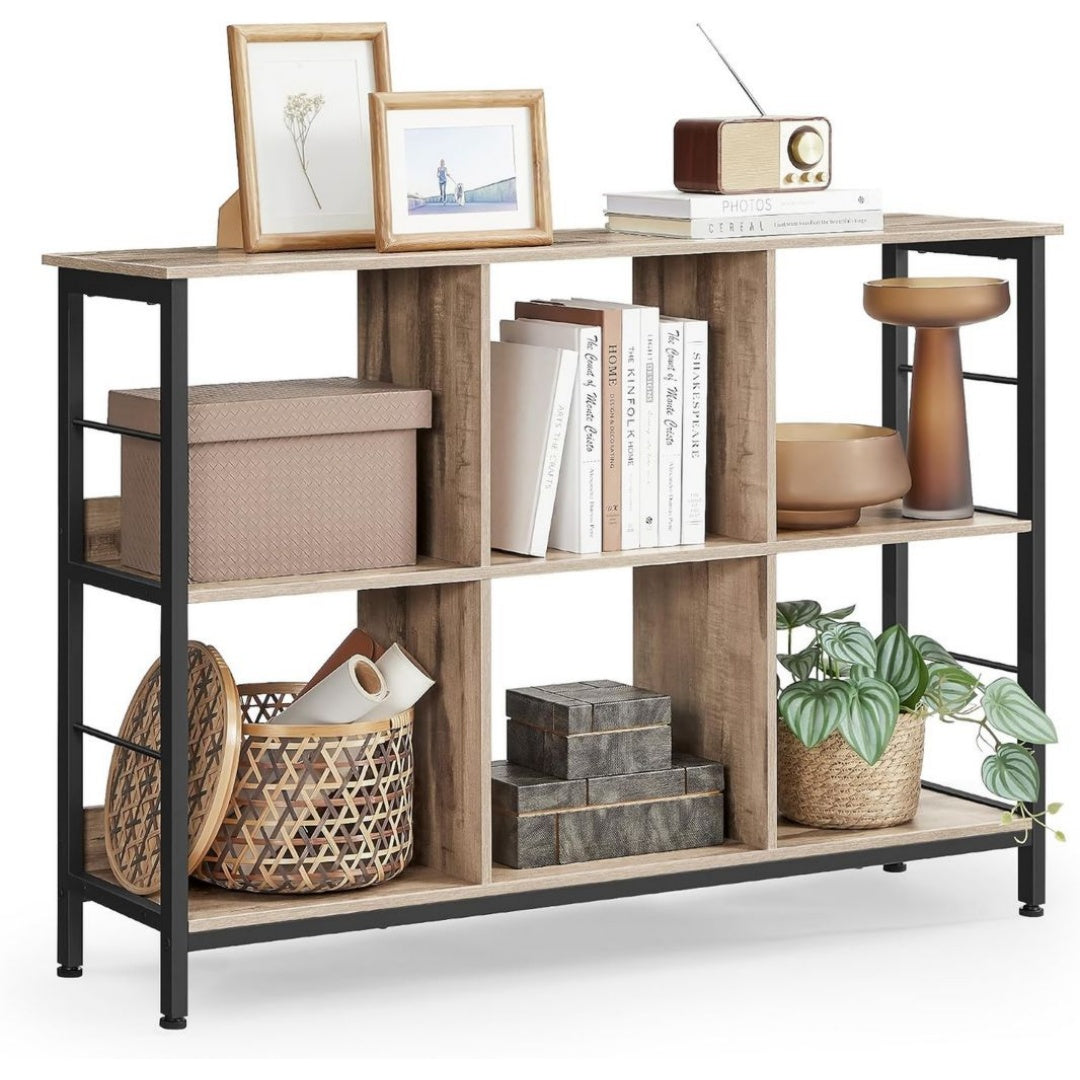 Bibliotheque Marron en Acier